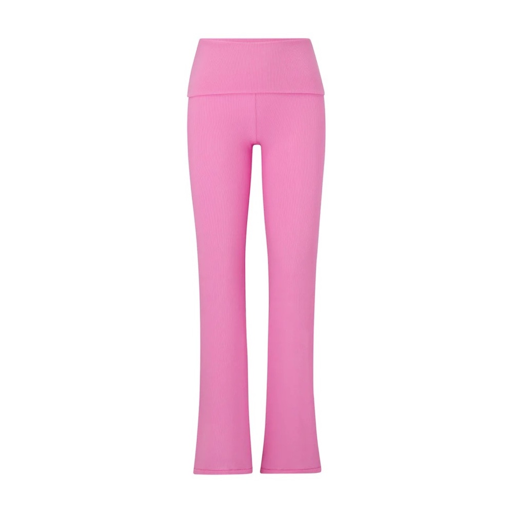 SKIMS SOFT LOUNGE FOLD OVER PANT BUBBLEGUM PINK